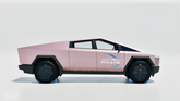“Super Bright Metal Rose Gold” Tesla Cybertruck PreCut Wrap Kit PPF